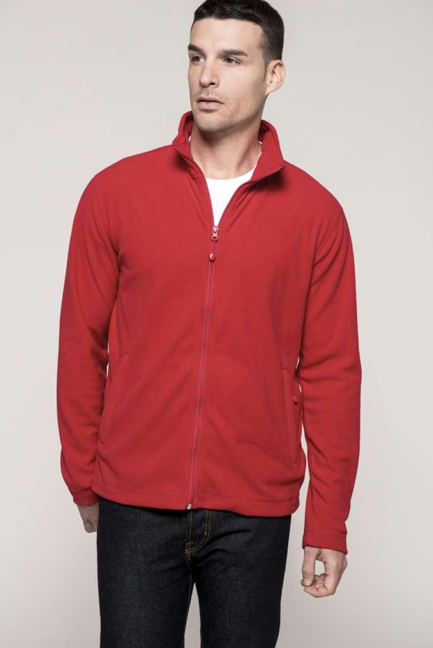Full Zip polár pulóver XS-4XL-ig - L - Black