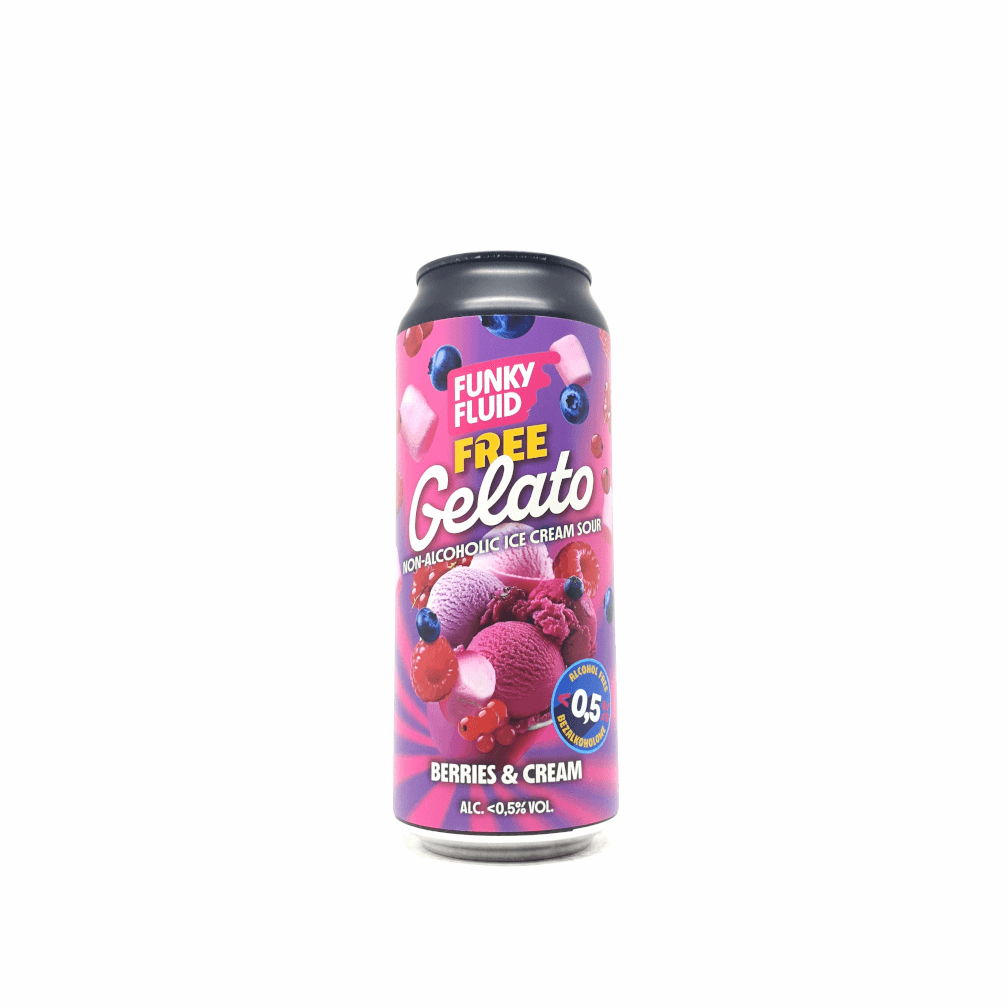 Funky Fluid Free Gelato: Berries & Cream AF 0,5L