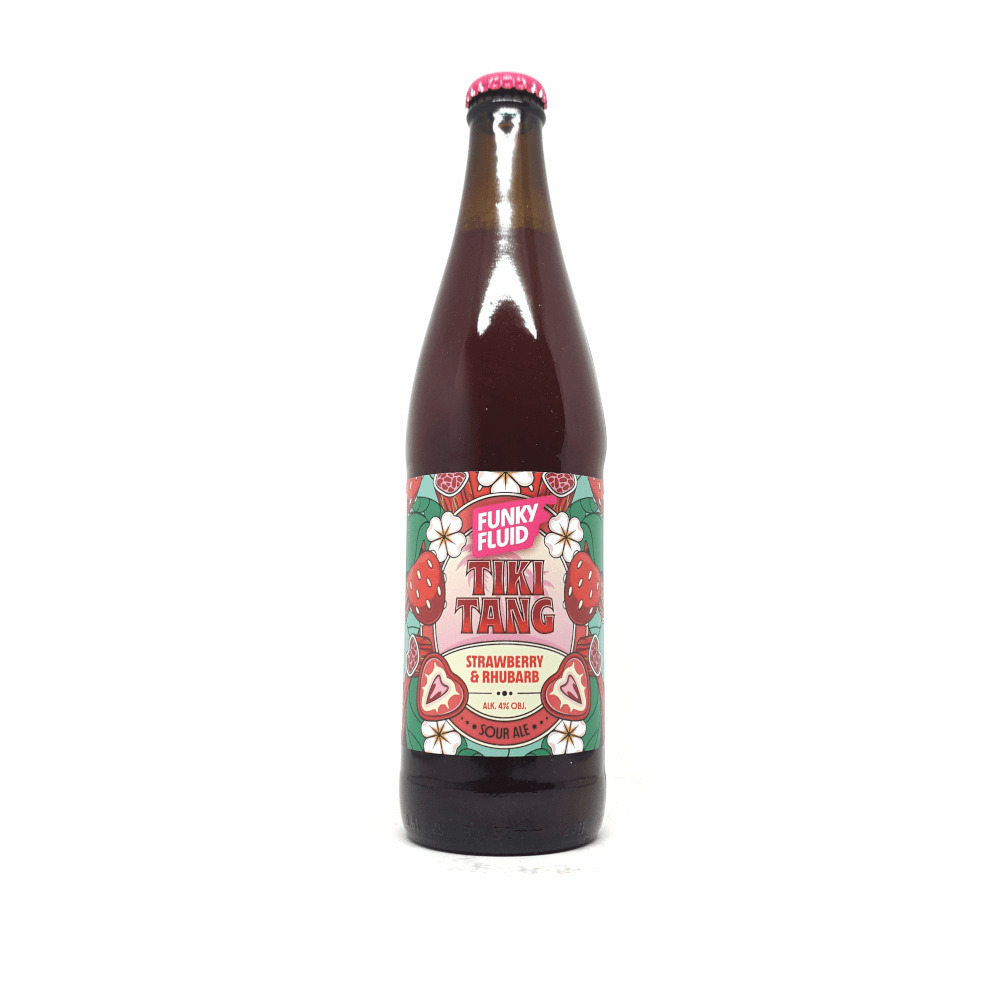 Funky Fluid Tiki Tang: Strawberry & Rhubarb 0,5L Bottle