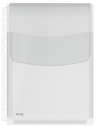 Genotherm, lefűzhető, A4, 170 mikron, narancsos felület, 20 mm, behajtható fül, LEITZ "Jumbo"