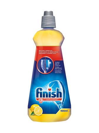 Gépi öblítőszer, 400 ml, FINISH, "Shine&amp;Dry", citrom