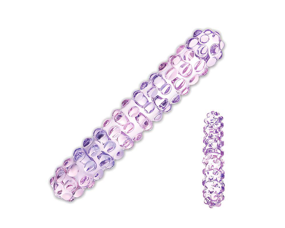 GLAS No. 94 - apró gömbös üveg dildó (pink)