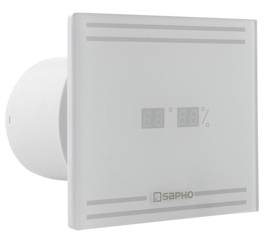 Glass ventilátor,időzítővel,LED kijelző,8W,100mm, fehér