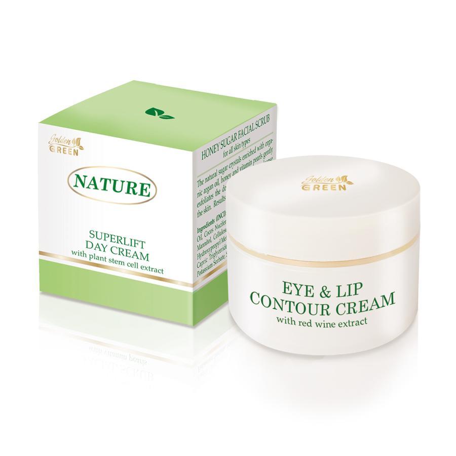 Golden Green Nature szem és szájkontúr krém, 50 ml