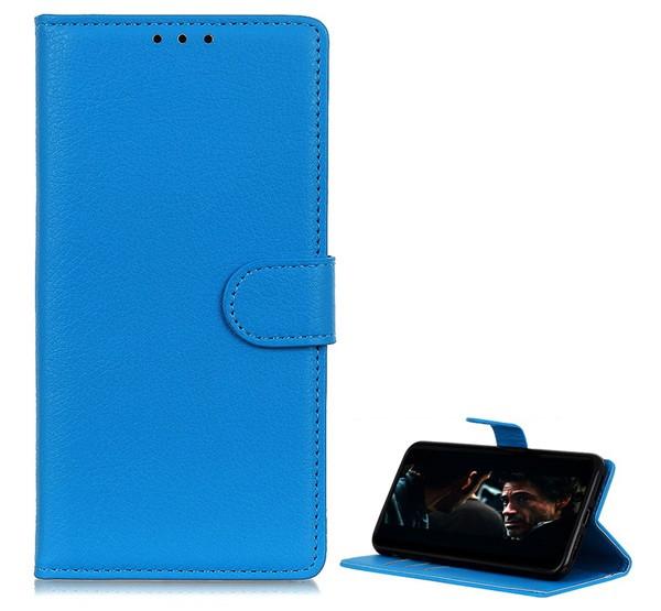 Google Pixel 5 Flip tok álló, bőr hatású VILÁGOSKÉK
