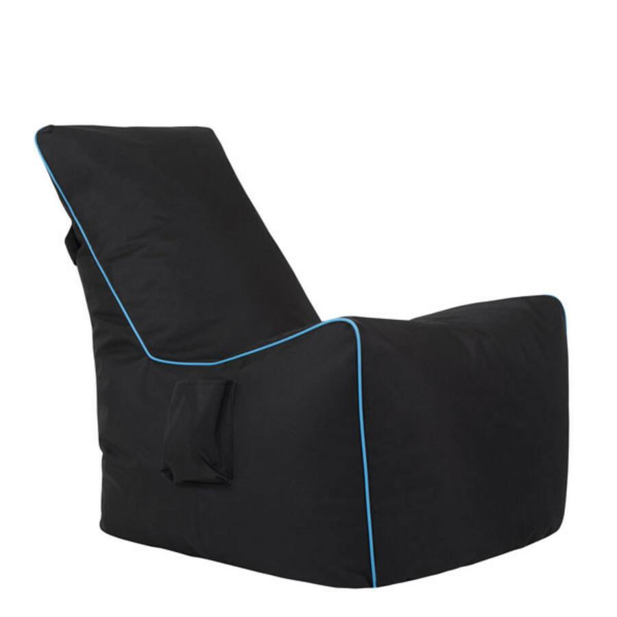GOOSE BAG babzsák fotel - fekete+kék
