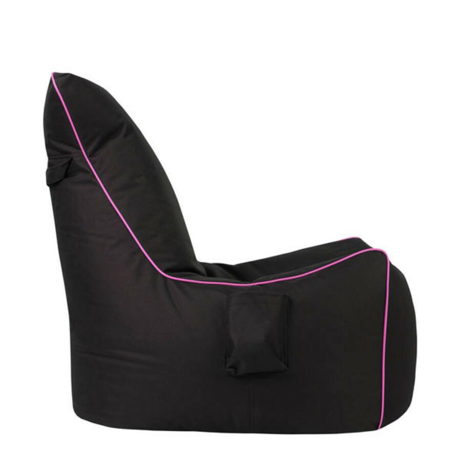 GOOSE BAG babzsák fotel - fekete+rózsaszín