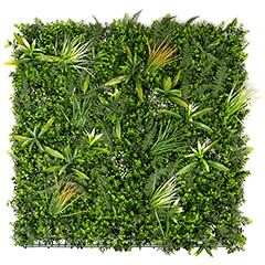 GreenWall Panel oldalfalra - 1 méter x 1 méteres zöldfal - mesterséges növényfal (Lush)