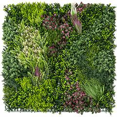 GreenWall Panel oldalfalra - 1 méter x 1 méteres zöldfal - mesterséges növényfal (Oasis-1)