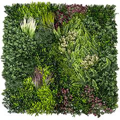 GreenWall Panel oldalfalra - 1 méter x 1 méteres zöldfal - mesterséges növényfal (Oasis-2)