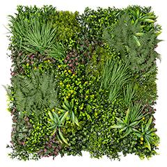 GreenWall Panel oldalfalra - 1 méter x 1 méteres zöldfal - mesterséges növényfal (Spirit)