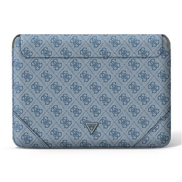Guess Sleeve GUCS14P4TB 13/14" blue/blue 4G Uptown Triangle logo
