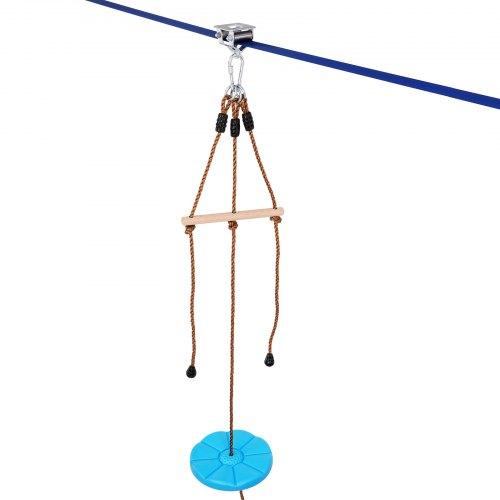 Gyerek-Felnőtt Zipline Készlet Nylon Üléssel 15,85 m 150 kg