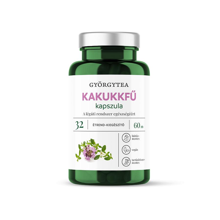 Györgytea Kakukkfű 60db kapszula 32 A légúti rendszer egészségéért.