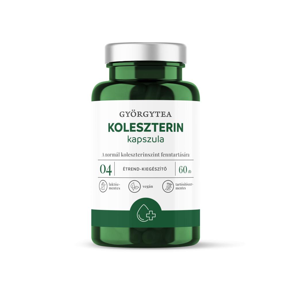 Györgytea Koleszterin 60db kapszula 04 A normál koleszterinszint fenntartására.