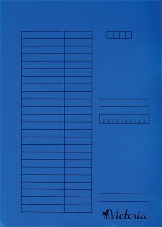 Gyorsfűző, karton, A4, VICTORIA OFFICE, kék