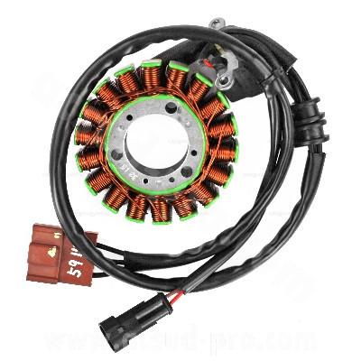 Gyújtás alaplap állórész PIAGGIO 400 MP3 2007>, 500 MP3 2011>, BEVERLY 400-500 2007>/GILERA 500 FUOCO 2007>/ APRILIA 400-500 SCARABEO 2006> PEUGEOT SATELIS - kokusan