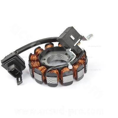 Gyújtás alaplap állórész PIAGGIO 50 ZIP 4T, LIBERTY 4T, FLY 4T, VESPA LX 4T, VESPA-S 4T, VESPA PRIMAVERA 4T, VESPASPRINT 4T / APRILIA 50 SCARABEO 4T - KOKUSAN