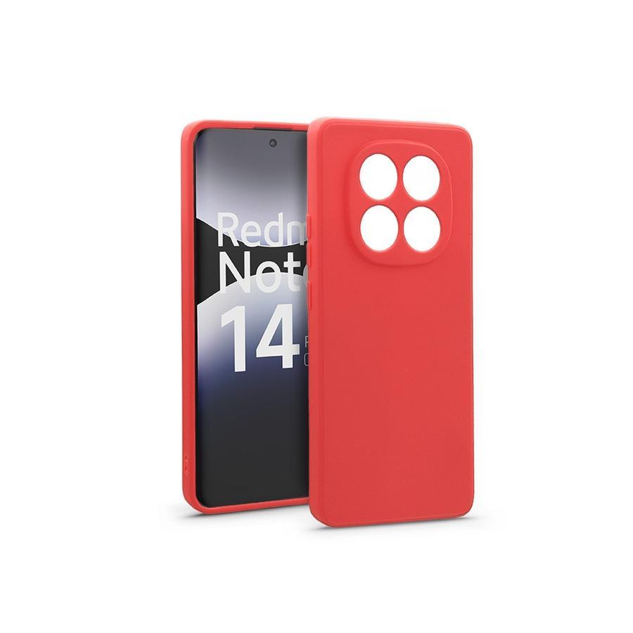 Haffner Soft szilikon tok - Xiaomi Redmi Note 14 Pro 5G - piros