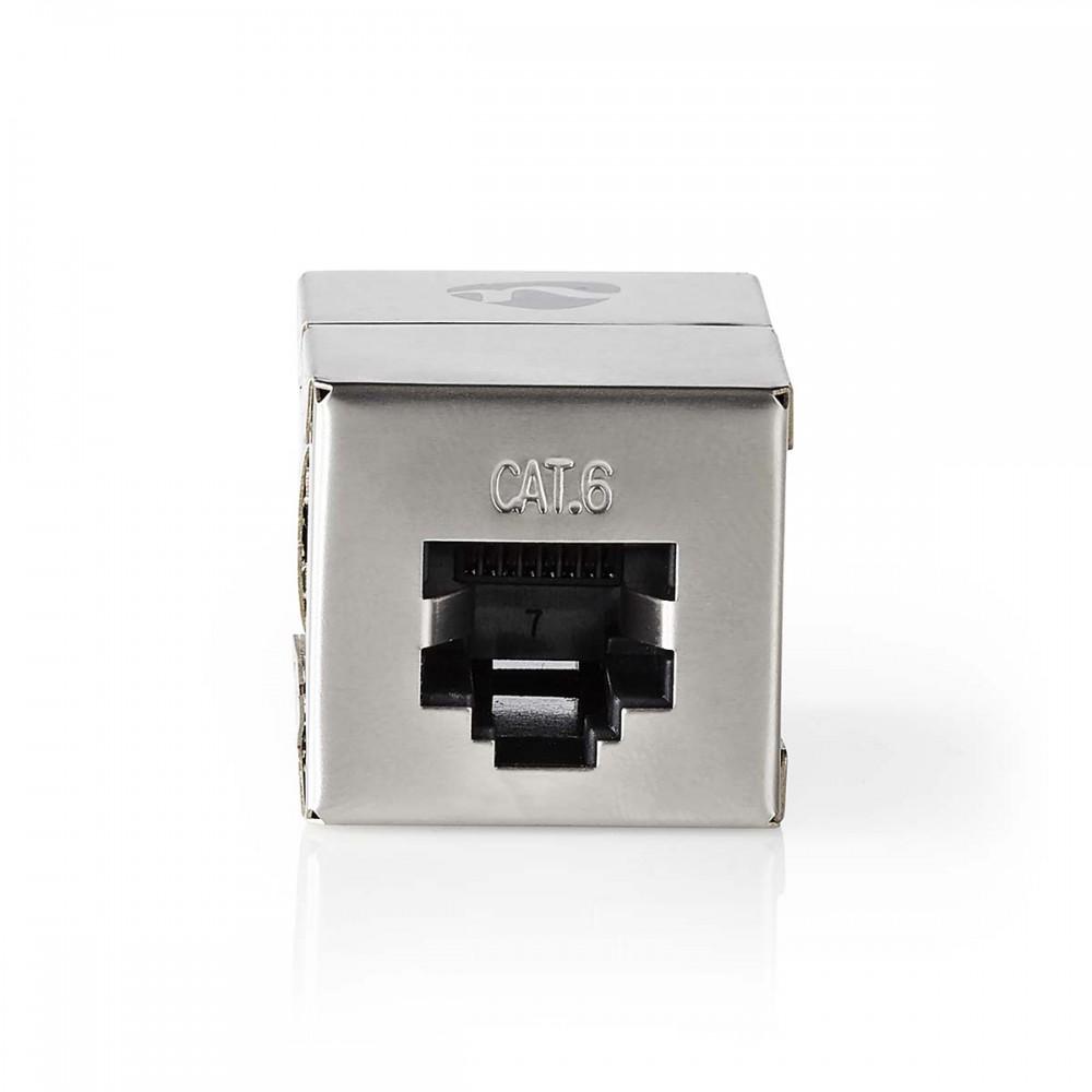 Hálózati csatlakozó | Adapter | Árnyékolt | RJ45 Aljzat | RJ45 Aljzat | Egyenes | Fém | Doboz