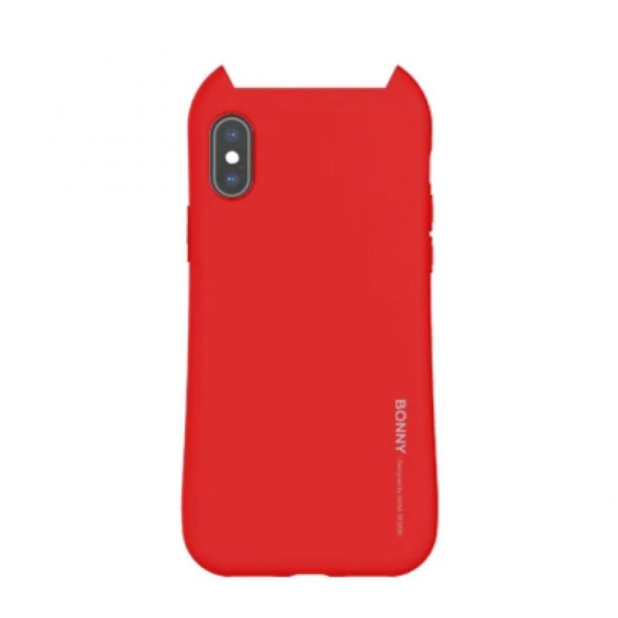 Hana Bonny piros füles TPU szilikon tok, Huawei Mate 20 Lite