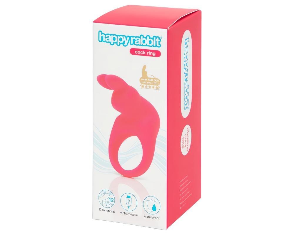 Happyrabbit Cock - akkus vibrációs péniszgyűrű (pink)