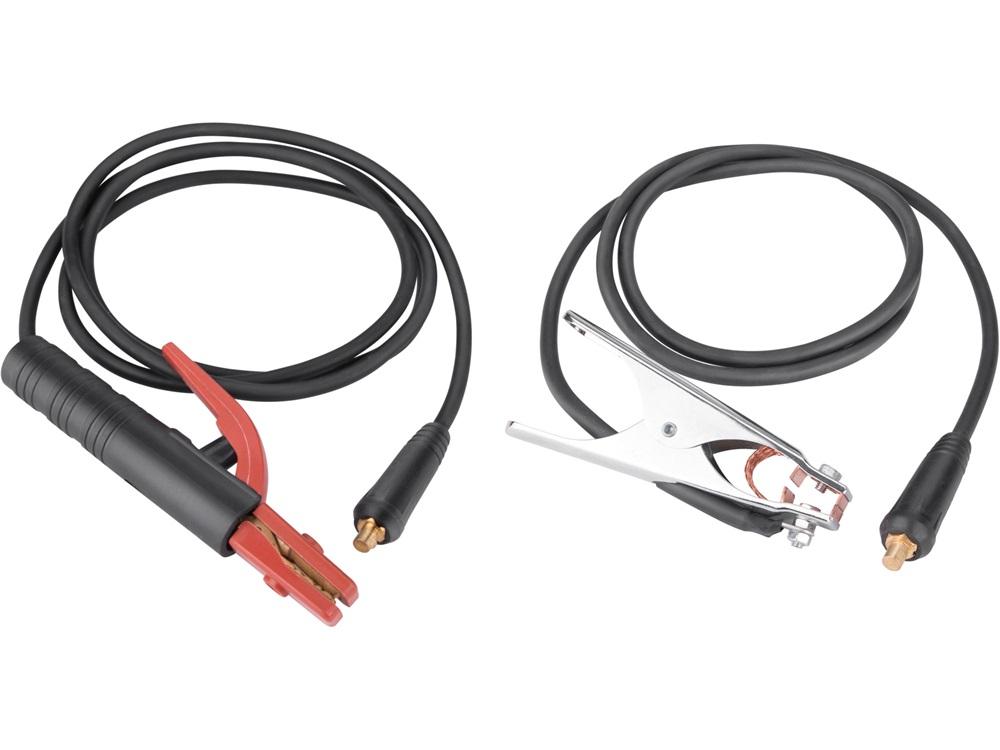 Hegesztő kábelpár, földelőkábel csipesszel+munkakábel elektródafogóval, 5m,16mm2