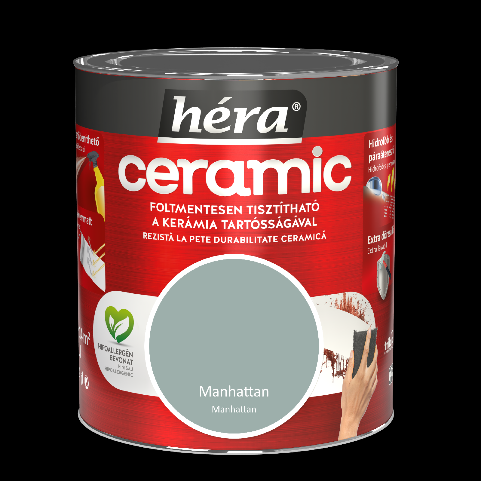 HÉRA CERAMIC BELTÉRI SZÍNES FESTÉK 1L, MANHATTAN