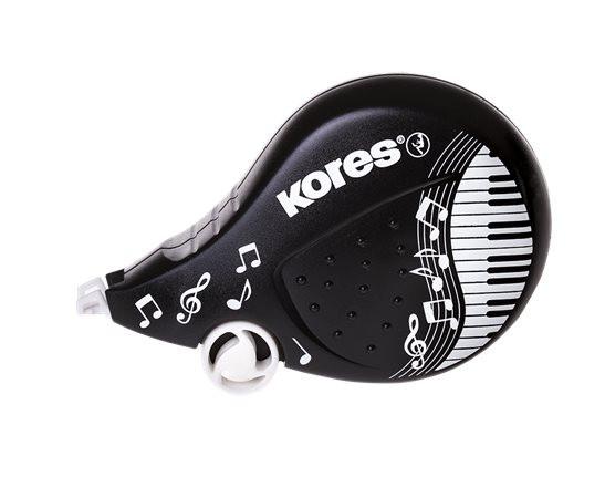 Hibajavító roller, 4,2 mm x 8 m, KORES "Scooter Black&amp;White", vegyes