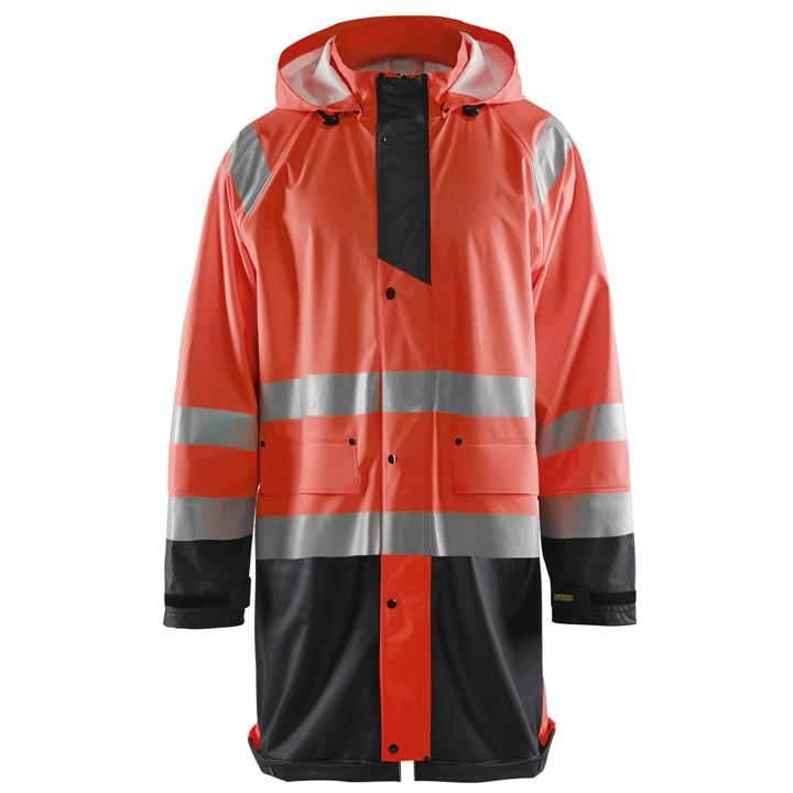 High-Vis jól láthatósági esőkabát, lélegző 4324-2000 - 3XL - narancs/sötétkék