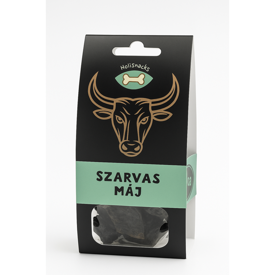 HoliSnacks Szárított Szarvas Máj – 100% Természetes Jutalomfalat 80g