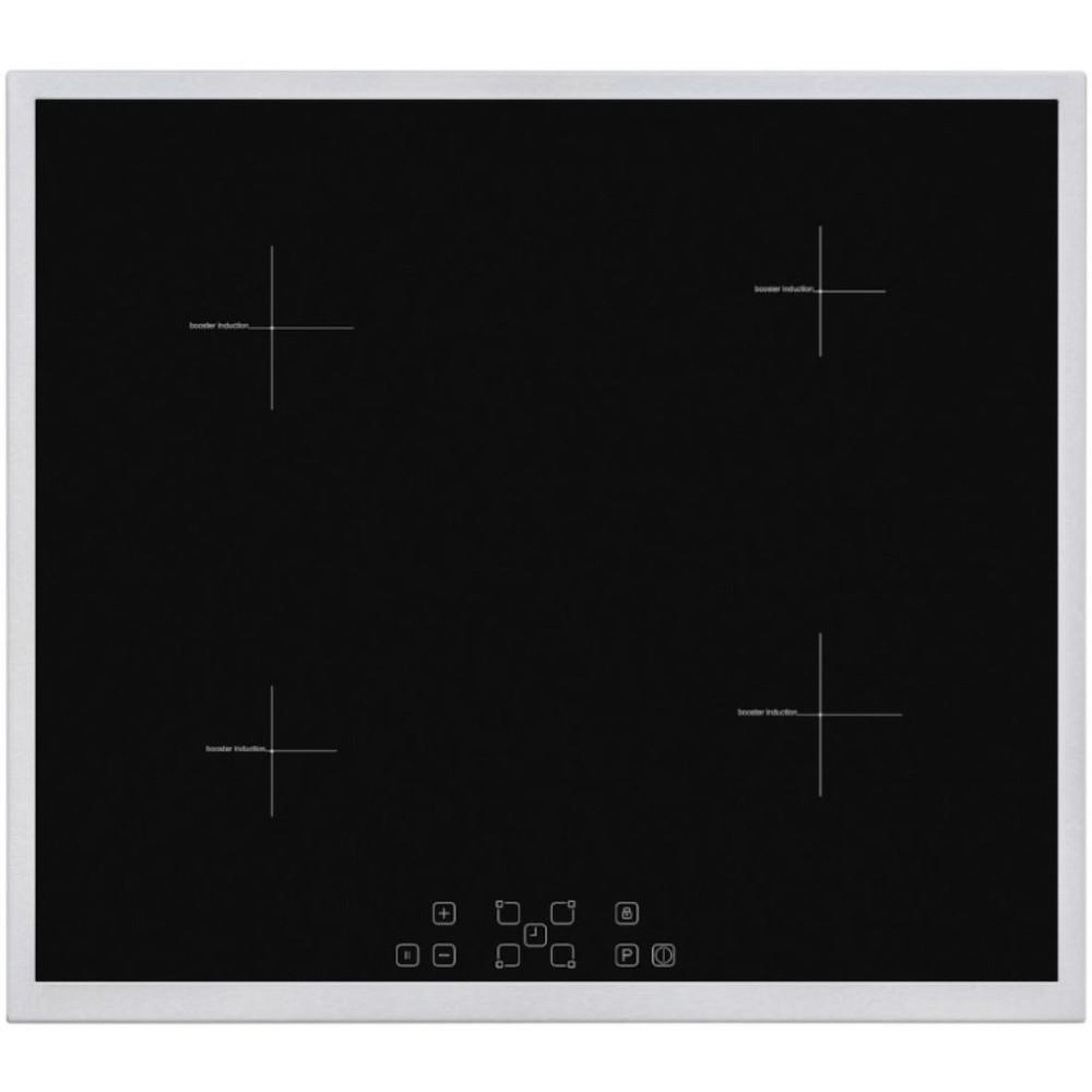 HOMEFORT HFBI64T2B Beépíthető Indukciós főzőlap Fém keretes,7400 W,Érintőszenzoros,Gyerekzár,