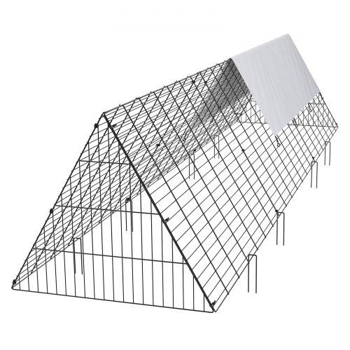 Hordozható Csirkealagút Udvari Kifutó 3001 x 711 x 615 mm