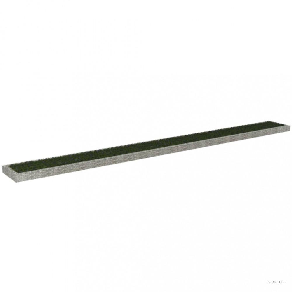 Horganyzott acél gabion magaságyás 1000 x 100 x 20 cm