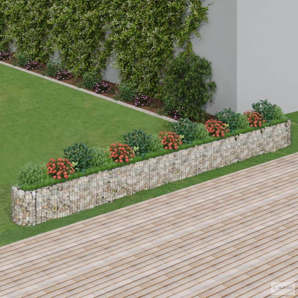 Horganyzott vas gabion magaságyás 610 x 50 x 50 cm