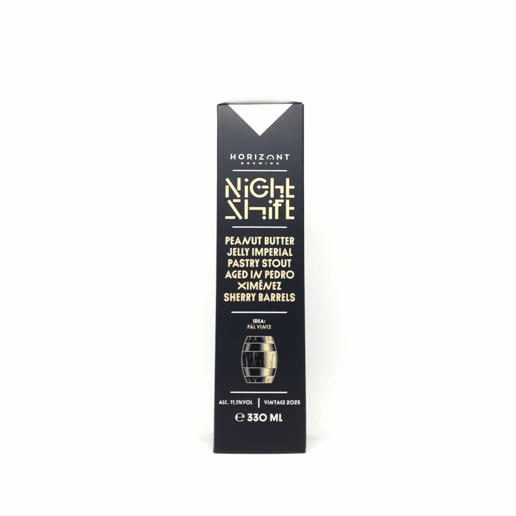Horizont Night Shift 2025 Peanut Butter Jelly Imp Stout aged in PX Cherry Barrels 0,33L