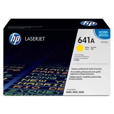 HP C9722A (641A) s&amp;aacute;rga eredeti toner