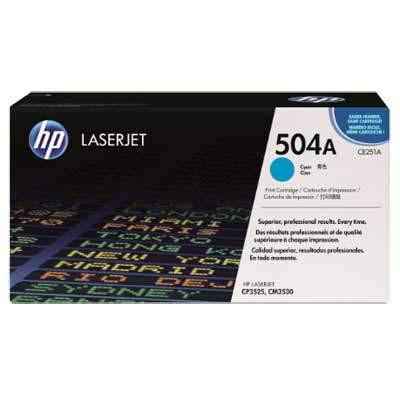 HP CE251A (504A) k&amp;eacute;k eredeti toner