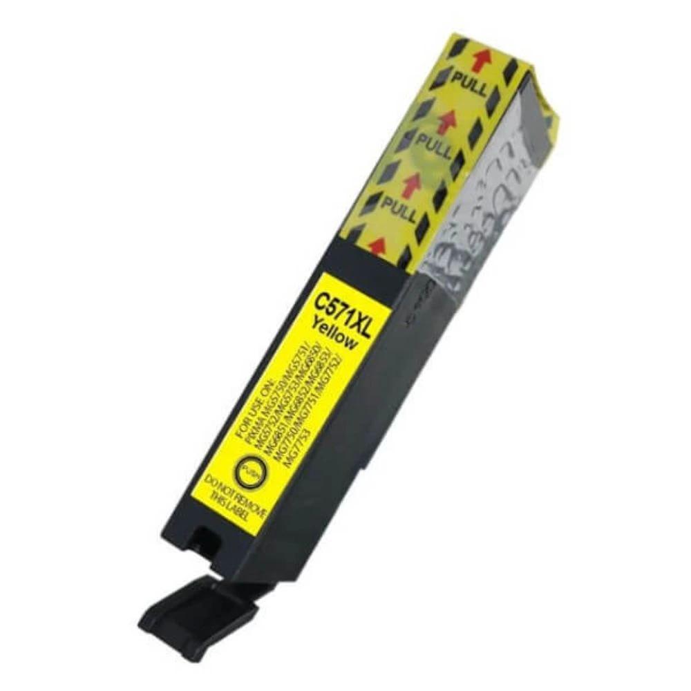 HQ Premium Canon CLI571XL CLI-571XL Yellow Chipes Utángyártott Tintapatron