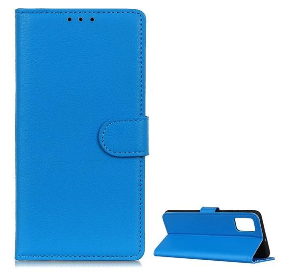 Huawei P Smart (2021) Flip tok álló, bőr hatású VILÁGOSKÉK