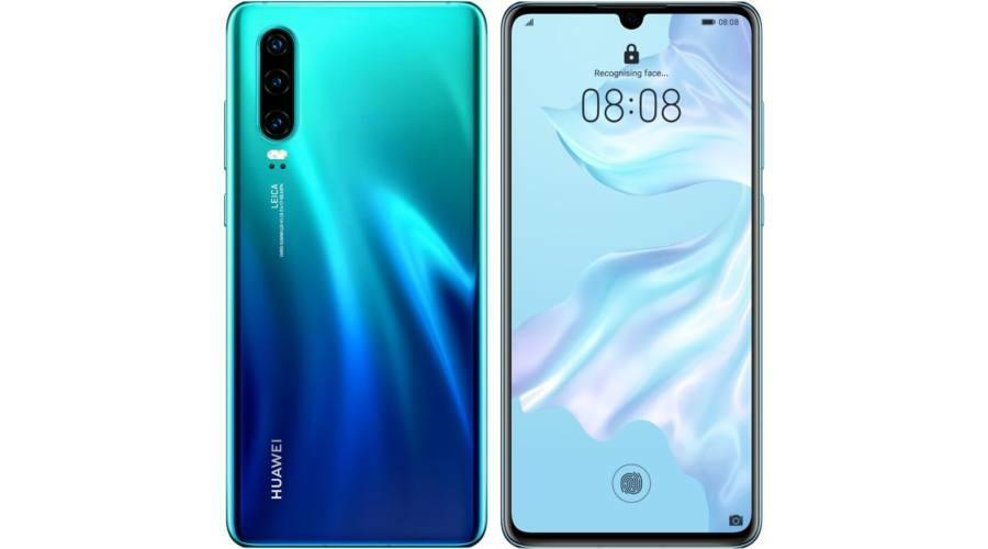 Huawei P30 128GB Dual SIM, auróra kék