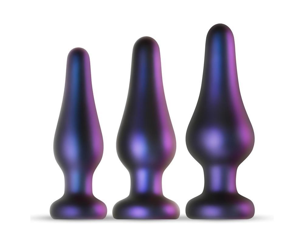 Hueman Comets - szilikon anál plug szett (3 részes) - lila