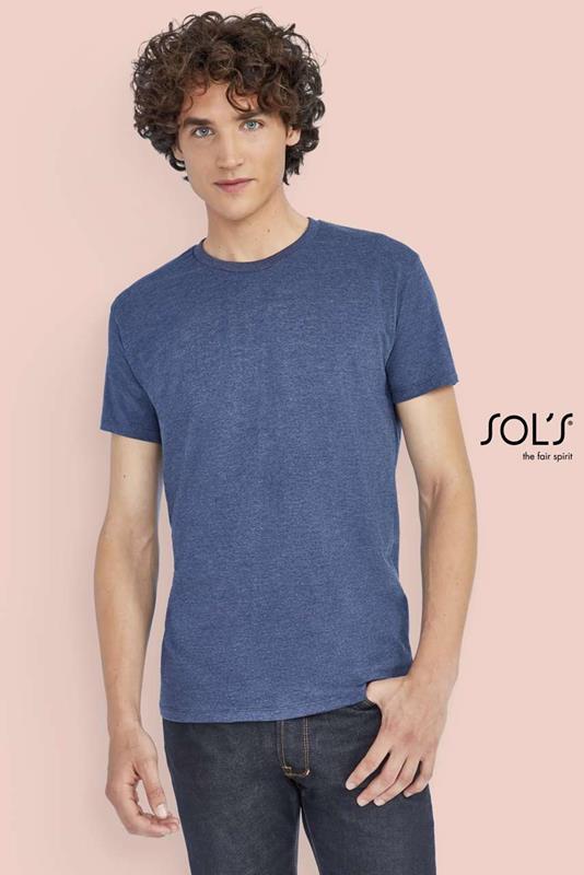 Imperial Fit - férfi póló - 2XL - Heather Denim