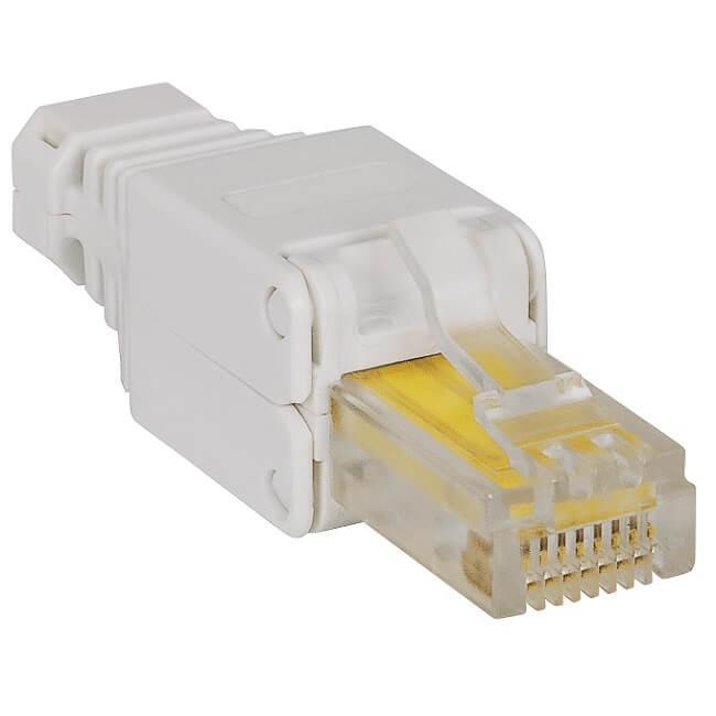 Intellinet RJ45 dugó, krimpelő fogó nélküli bekötés, Tooless design (Cat5/5e/6) - Bontatlan, utolsó darabok