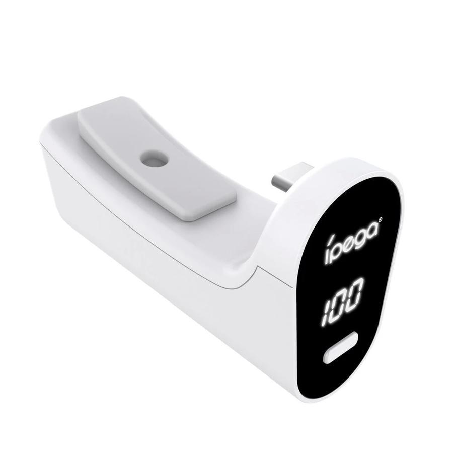 iPega P5042 hordozható újratölthető akkumulátor PS5 Controller készülékhez fehér