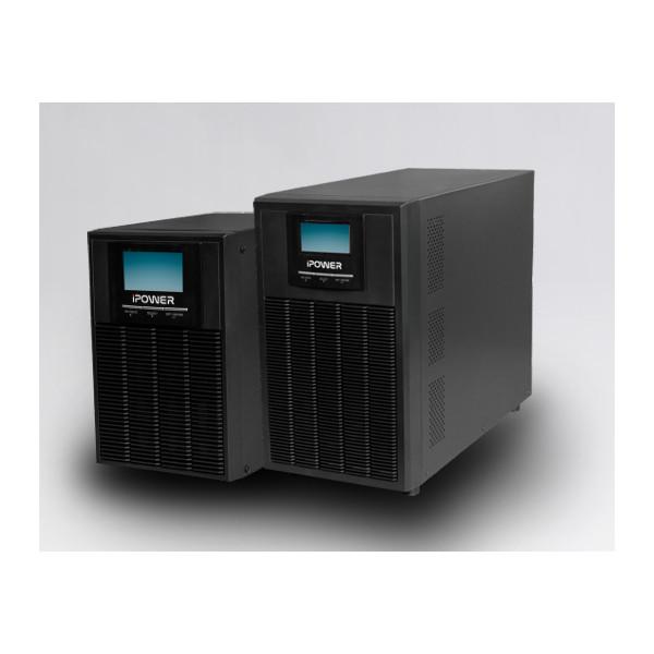 iPOWER UPS, 3000VA, 3000W, 8x IEC C13 + 1x C19 SNMP/USB/RS-232, szünetmentes tápegység, LCD kijelző, AVR, online, tower
