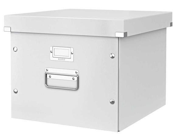 Irattároló doboz, függőmappának, LEITZ "Click&amp;Store", fehér