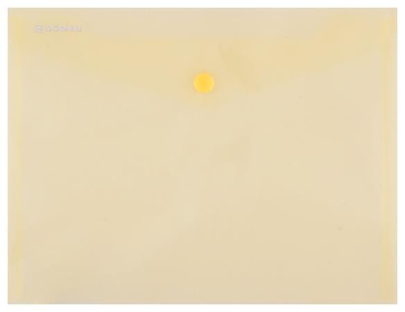 Irattartó tasak, A5, PP, patentos, DONAU, sárga