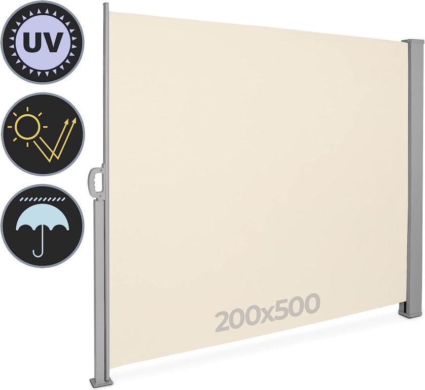 JAGO Behúzható árnyékoló paraván  200 x 500 cm bézs