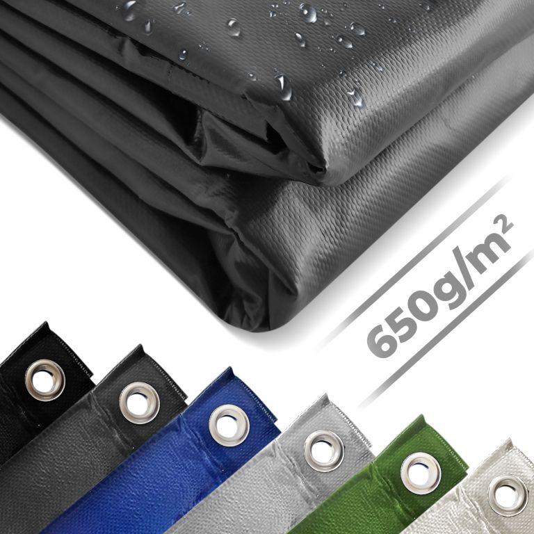JAGO Ponyva 650 g/m² alumínium háló 5 x 6 m antracit
